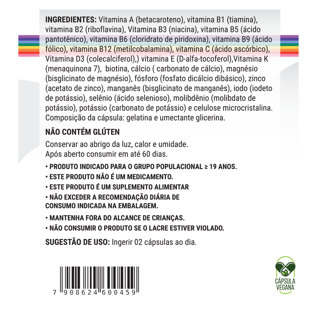 Multivitamínico Homem Trans - Rainbow