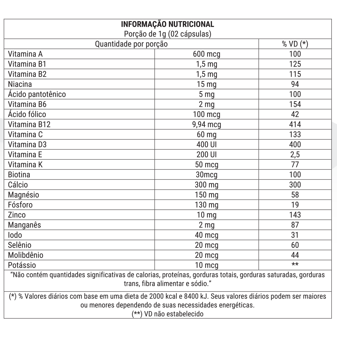 Multivitamínico Homem Trans - Rainbow